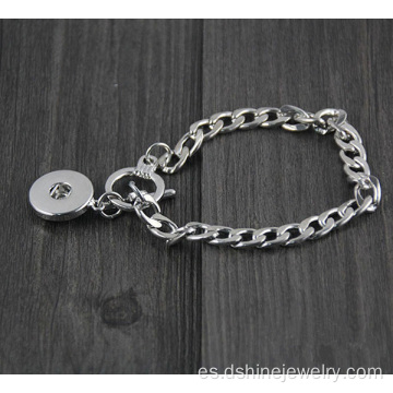 Cadena de plata NOOSA pulsera con botones de ajuste personalizado